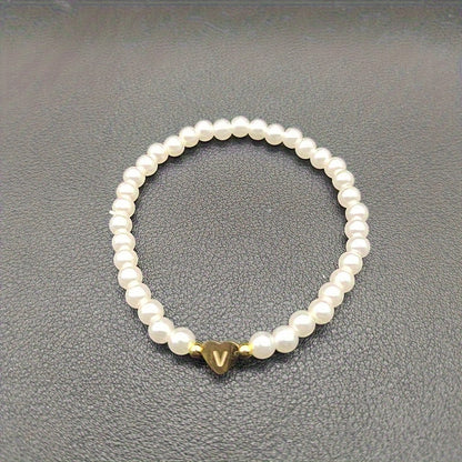 Pulsera Elegante de Corazón con Inicial