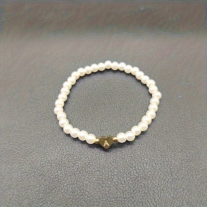 Pulsera Elegante de Corazón con Inicial