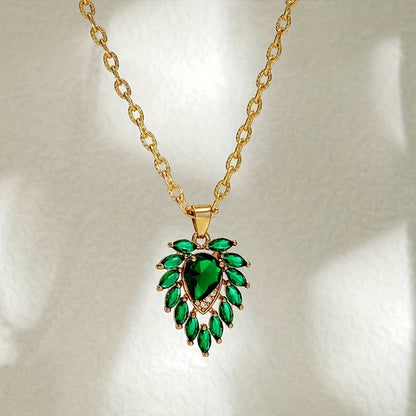 Collar Matilde Corazón de Esmeralda