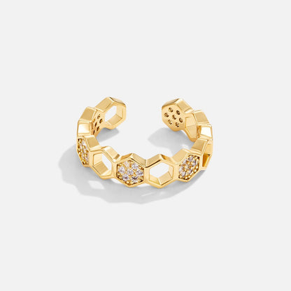 Фридрика – Позлатен пръстен с декоративна перла
