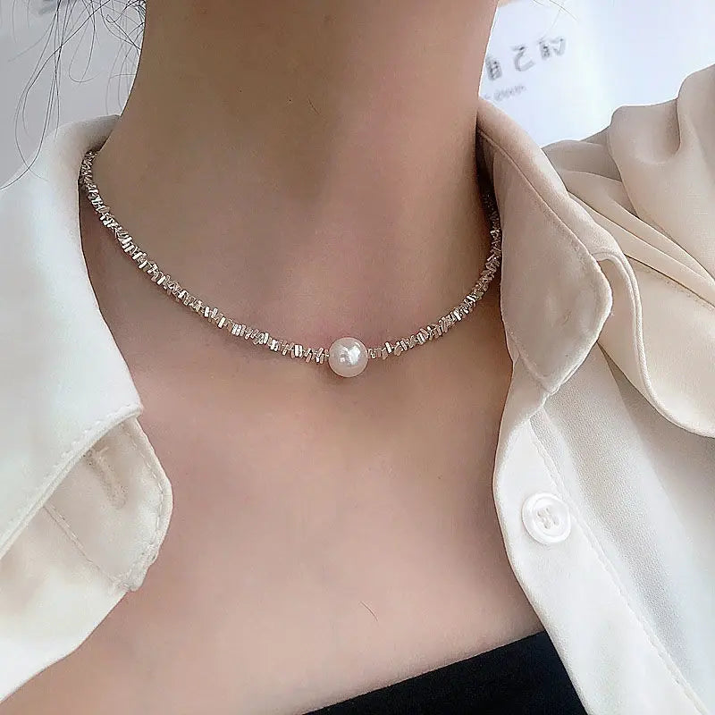 Collar vintage de perlas