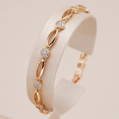 Elegante pulsera chapada en oro