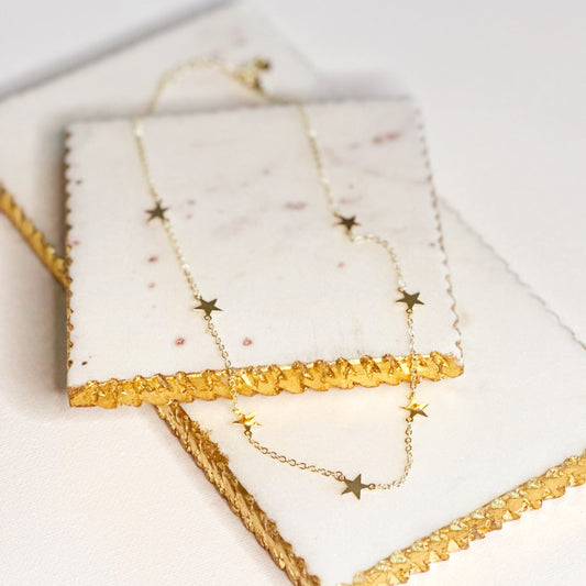 Чокър колие с висулка Stella Dainty Star