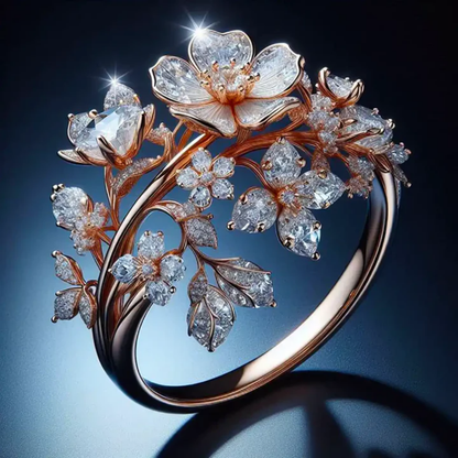 Anillo Bright Crystal Blossom