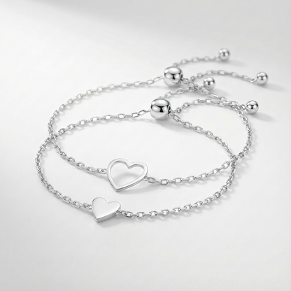 Pulsera Corazones a Juego “Amor”