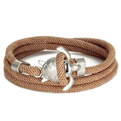 Pulsera artesanal con tortuga marina