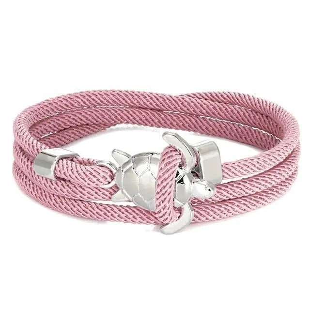 Pulsera artesanal con tortuga marina