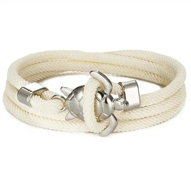 Pulsera artesanal con tortuga marina