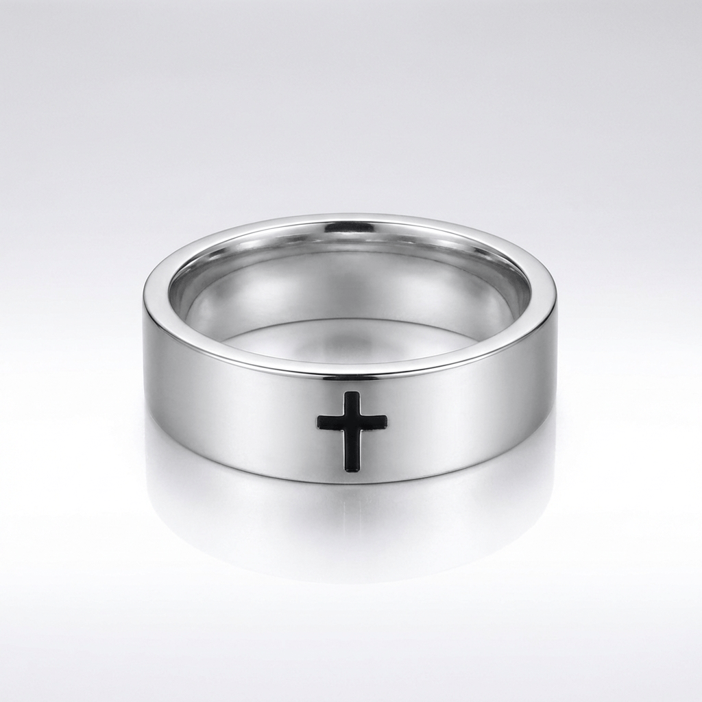 ANILLO CRUZADO UNISEX DE PLATA